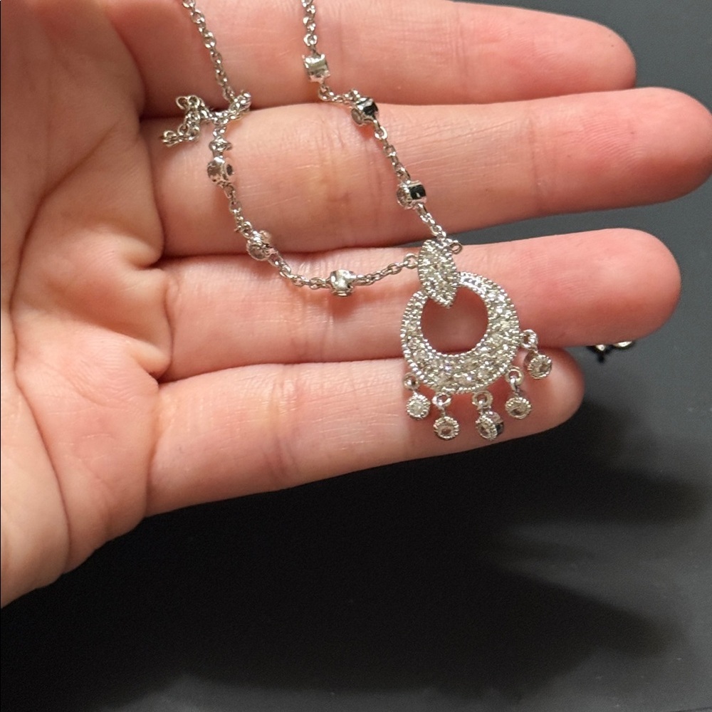 Elegant Sterling Silver 925 Pendant Necklace - Picture 7 of 11